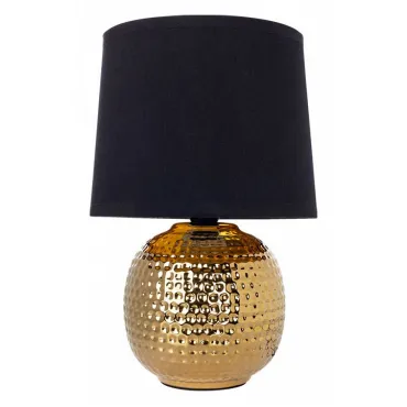 Настольная лампа декоративная Arte Lamp Merga A4001LT-1GO Цвет арматуры Желтый Цвет плафонов Черный