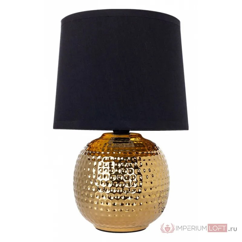 Настольная лампа декоративная Arte Lamp Merga A4001LT-1GO Цвет арматуры Желтый Цвет плафонов Черный от ImperiumLoft