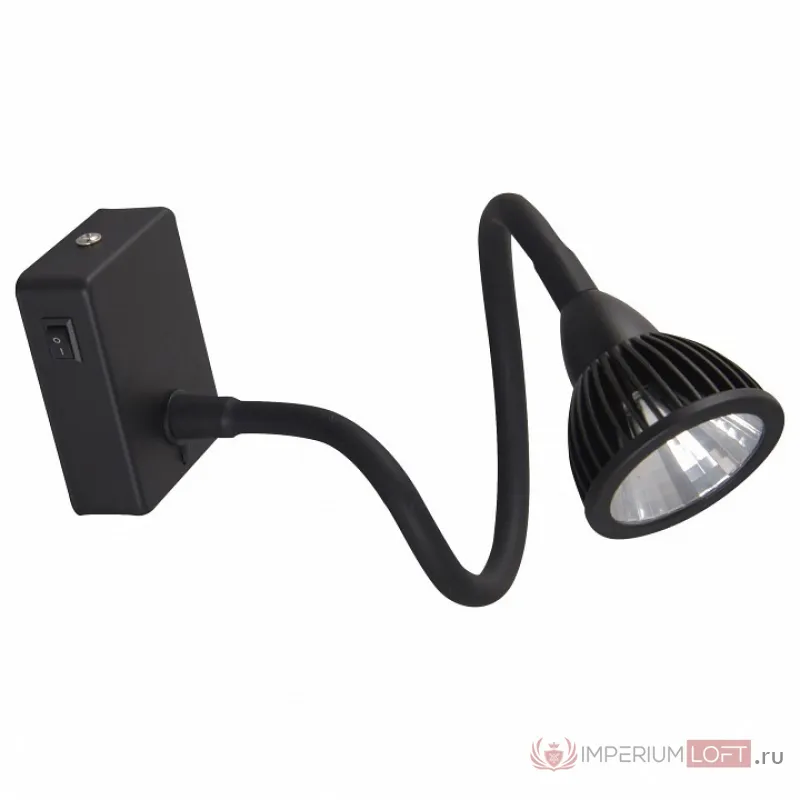 Бра Arte Lamp A4107 A4107AP-1BK Цвет арматуры черный Цвет плафонов черный от ImperiumLoft
