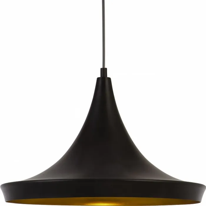 Подвесной светильник Arte Lamp Capello A3406SP-1BK Цвет арматуры черный Цвет плафонов золото от ImperiumLoft