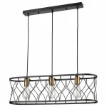 Подвесной светильник Vele Luce Ulik 654 VL6242P03 Цвет арматуры черный Цвет плафонов черный от ImperiumLoft