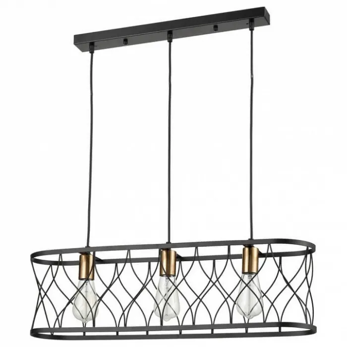 Подвесной светильник Vele Luce Ulik 654 VL6242P03 Цвет арматуры черный Цвет плафонов черный от ImperiumLoft