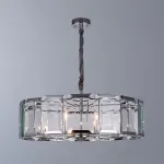 Подвесной светильник Divinare Ostin 1100/02 SP-8 Цвет арматуры хром Цвет плафонов прозрачный от ImperiumLoft