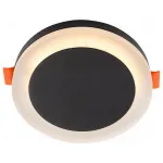 Встраиваемый светильник Denkirs DK402 DK4020-BK цвет арматуры черный цвет плафонов черный