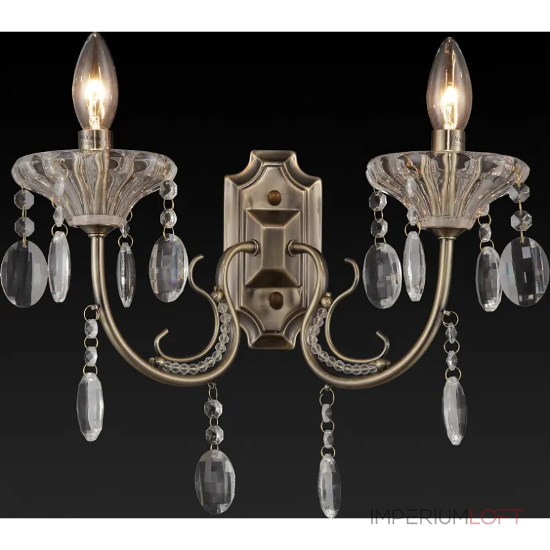 Бра TopLight Yolanda TL7210B-02AB Цвет арматуры бронза Цвет плафонов прозрачный