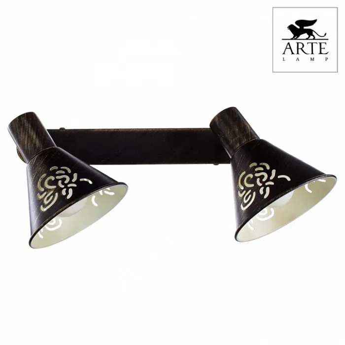 Спот Arte Lamp Cono A5218AP-2BR Цвет арматуры коричневый Цвет плафонов коричневый от ImperiumLoft