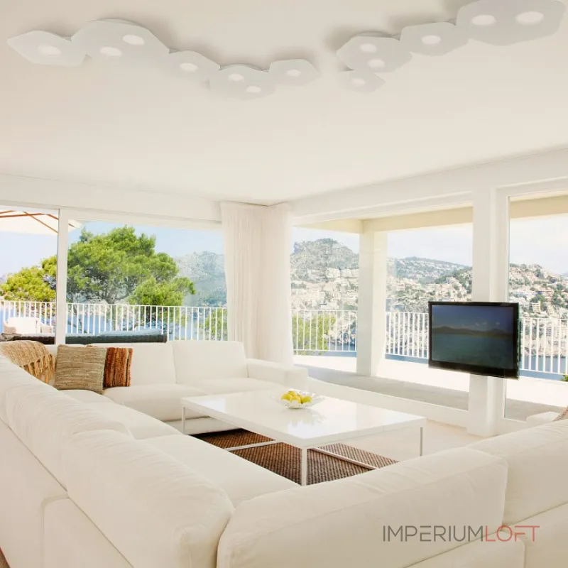 Накладной светильник Mantra Area 6640 Цвет арматуры белый Цвет плафонов белый