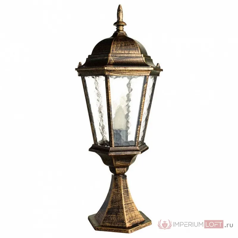 Наземный низкий светильник Arte Lamp Genova A1204FN-1BN Цвет арматуры золото Цвет плафонов прозрачный от ImperiumLoft