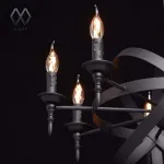 Подвесная люстра MW-Light Замок 1 249017208 Цвет арматуры черный Цвет плафонов белый от ImperiumLoft