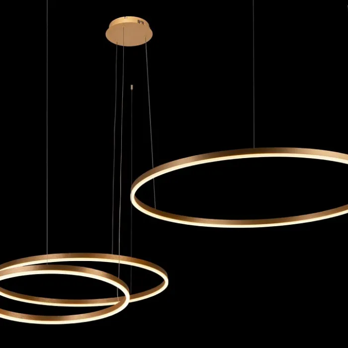 Подвесной светильник Loft it Ring 10017/3M Цвет арматуры золото Цвет плафонов золото от ImperiumLoft