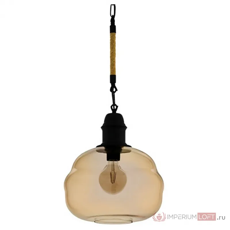 Подвесной светильник Eglo Marysville 43335 Цвет плафонов коричневый Цвет арматуры черный от ImperiumLoft