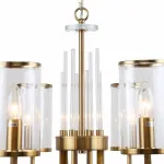 Подвесная люстра Stilfort Vase 1046/05/08P Цвет плафонов серый Цвет арматуры золото