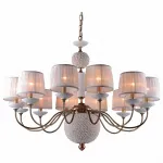 Подвесная люстра Divinare Terraglia 1160/01 LM-12 Цвет арматуры медь Цвет плафонов кремовый от ImperiumLoft
