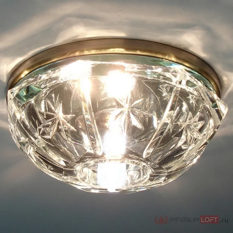 Встраиваемый светильник Arte Lamp Brilliants 3 A8359PL-1AB Цвет арматуры бронза Цвет плафонов прозрачный от ImperiumLoft