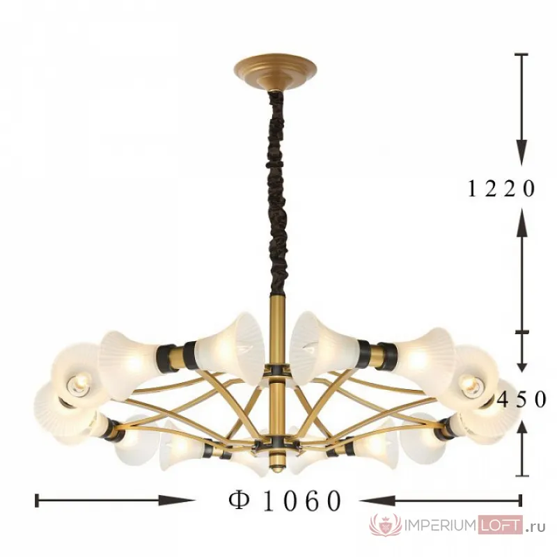 Подвесная люстра Favourite Cornu 2549-16P от ImperiumLoft
