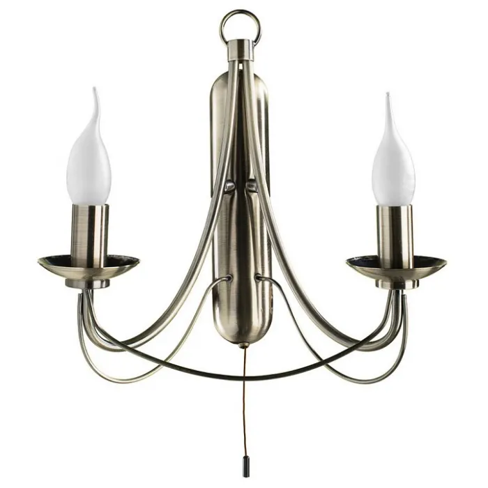 Бра Arte Lamp Maypole A6300AP-2AB Цвет арматуры бронза Цвет плафонов белый от ImperiumLoft