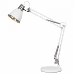 Настольная лампа офисная Arte Lamp 2246 A2246LT-1WH Цвет арматуры хром Цвет плафонов хром