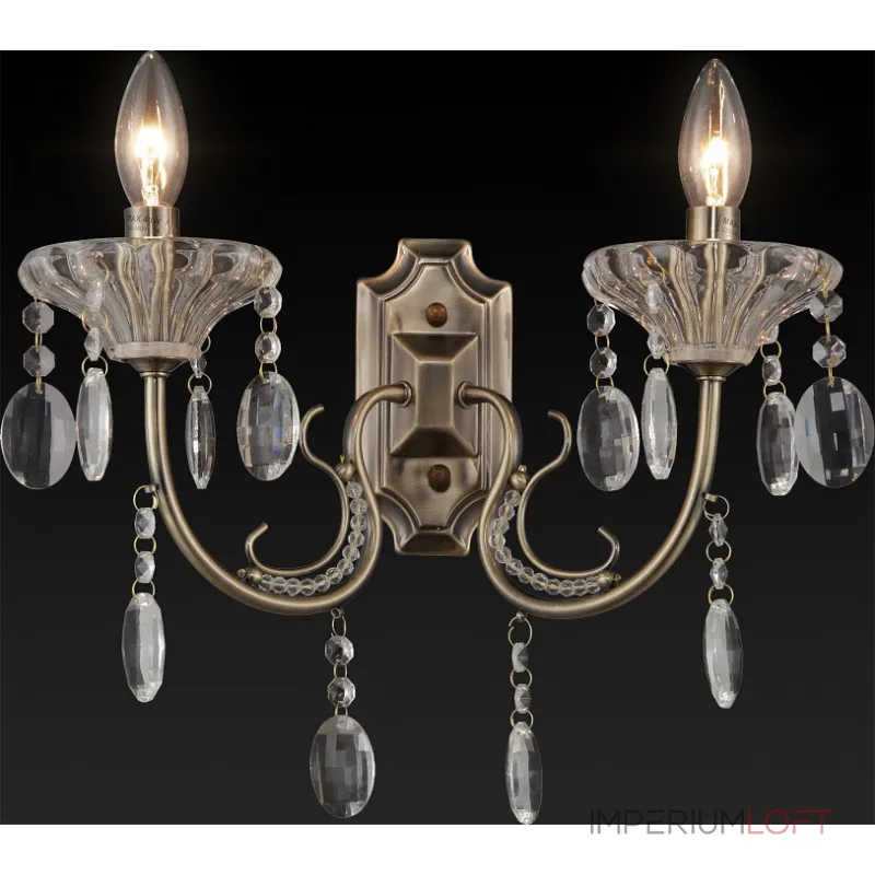 Бра TopLight Yolanda TL7210B-02AB Цвет арматуры бронза Цвет плафонов прозрачный