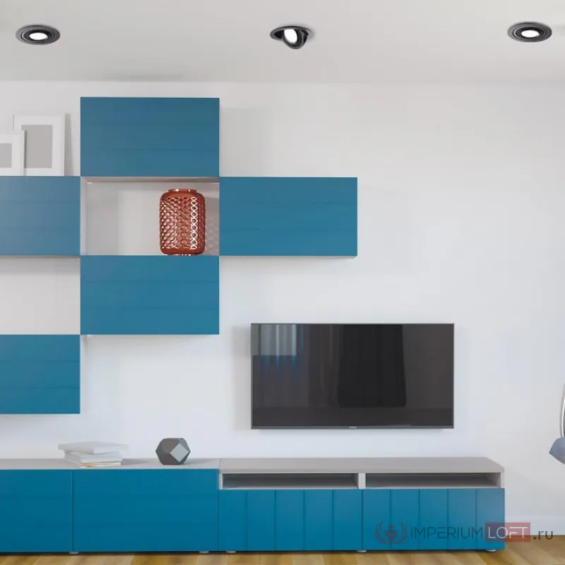 Встраиваемый светильник Novotech Gesso 358816 Цвет арматуры черный от ImperiumLoft