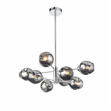 Люстра на штанге ST-Luce Fovia SL1500.103.08 Цвет арматуры золото Цвет плафонов серый от ImperiumLoft
