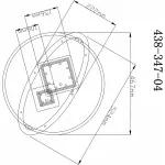 Потолочная люстра Velante 438 438-347-04