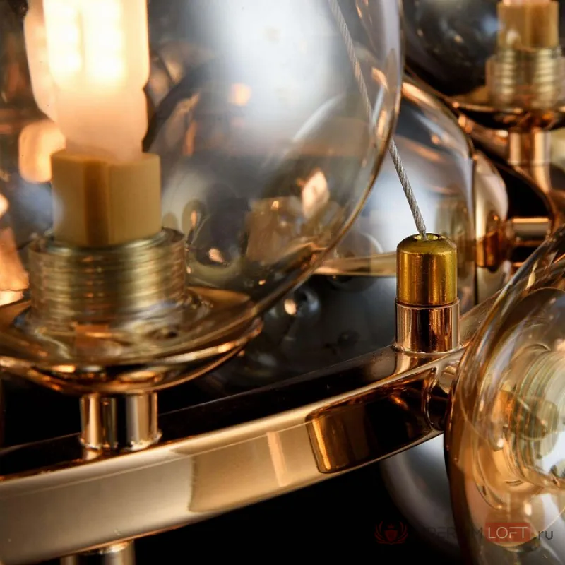 Подвесная люстра Maytoni Dallas MOD548PL-25G Цвет арматуры золото Цвет плафонов янтарный от ImperiumLoft