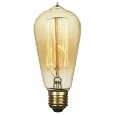 Лампа накаливания Lussole Edisson E27 60Вт 2800K GF-E-764 от ImperiumLoft