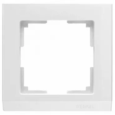 Рамка на 1 пост Werkel Stark WL04-Frame-01-white Цвет арматуры белый