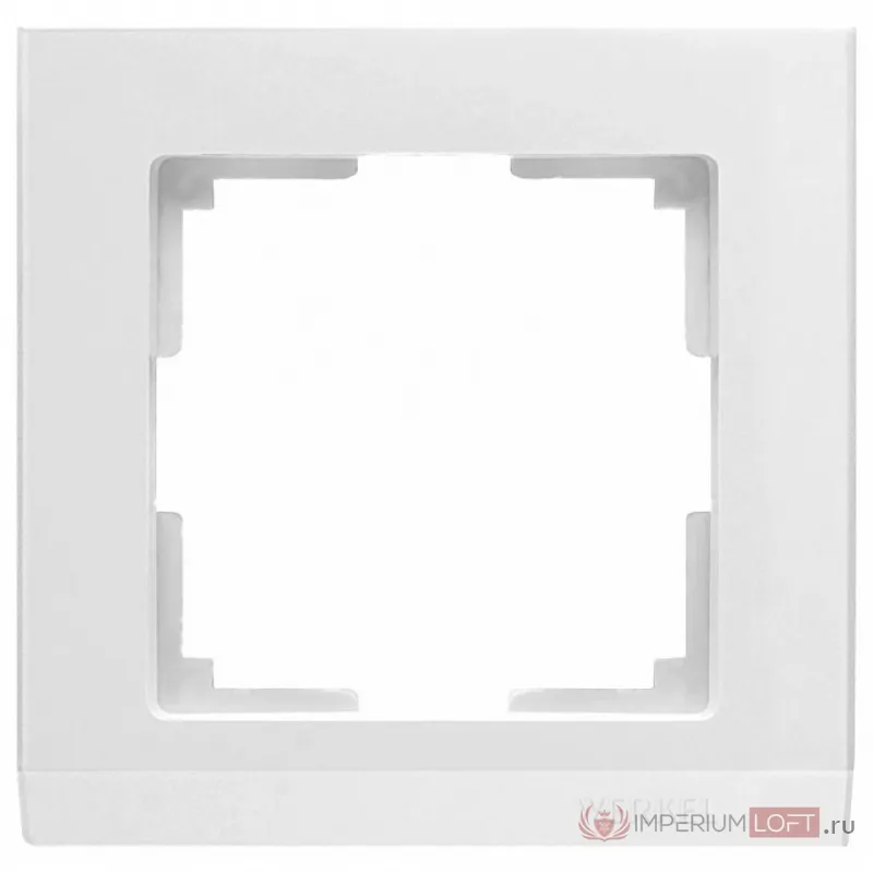 Рамка на 1 пост Werkel Stark WL04-Frame-01-white Цвет арматуры белый от ImperiumLoft