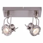 Спот Arte Lamp Costruttore A4300AP-2SS Цвет арматуры серебро Цвет плафонов прозрачный