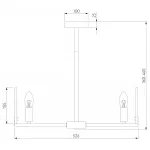 Люстра на штанге Eurosvet Marble 60158/5 латунь от ImperiumLoft