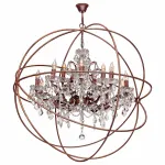 Подвесная люстра Loft it Enrike LOFT1897/15 Цвет арматуры коричневый Цвет плафонов прозрачный от ImperiumLoft
