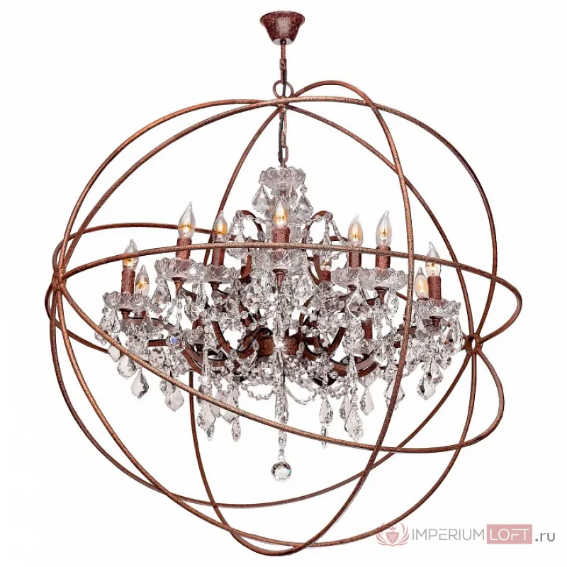 Подвесная люстра Loft it Enrike LOFT1897/15 Цвет арматуры коричневый Цвет плафонов прозрачный от ImperiumLoft