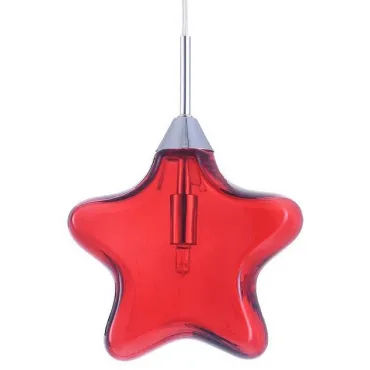 Подвесной светильник Maytoni Star MOD242-PL-01-R Цвет арматуры хром Цвет плафонов красный от ImperiumLoft