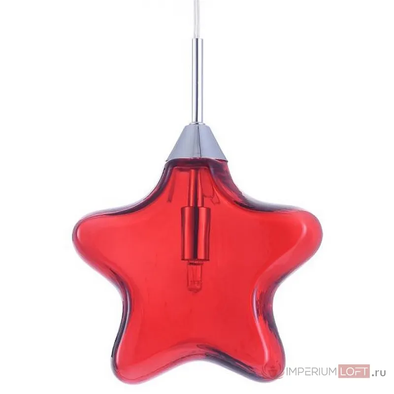 Подвесной светильник Maytoni Star MOD242-PL-01-R Цвет арматуры хром Цвет плафонов красный от ImperiumLoft