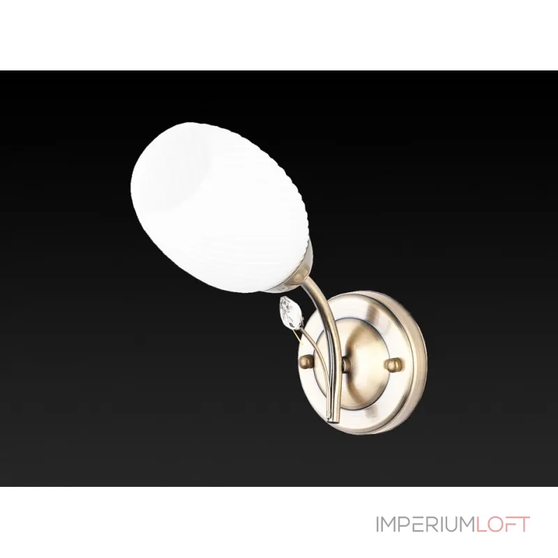 Бра TopLight Alana TL3580B-01AB Цвет арматуры бронза Цвет плафонов белый