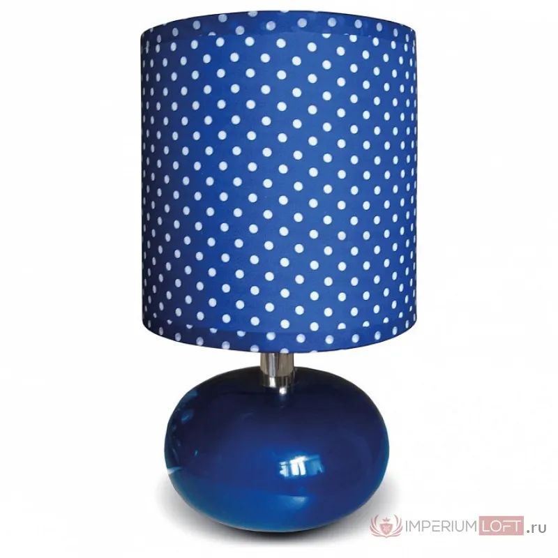 Настольная лампа декоративная DeMarkt Келли 1 607030201 Цвет плафонов синий Цвет арматуры хром от ImperiumLoft