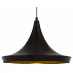 Подвесной светильник Arte Lamp Capello A3406SP-1BK Цвет арматуры черный Цвет плафонов золото от ImperiumLoft