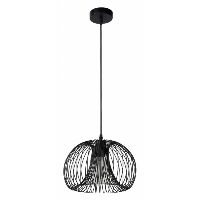 Подвесной светильник Lucide Vinti 02400/30/30 Цвет плафонов черный Цвет арматуры черный от ImperiumLoft