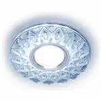 Встраиваемый светильник Ambrella Crystal 3 S375 цвет арматуры хром цвет плафонов прозрачный