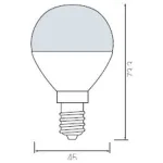 Лампа светодиодная Horoz Electric HL4380L E14 6Вт 4200K HRZ00000040 Цвет арматуры белый от ImperiumLoft