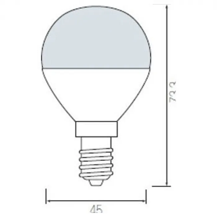 Лампа светодиодная Horoz Electric HL4380L E14 6Вт 4200K HRZ00000040 Цвет арматуры белый от ImperiumLoft