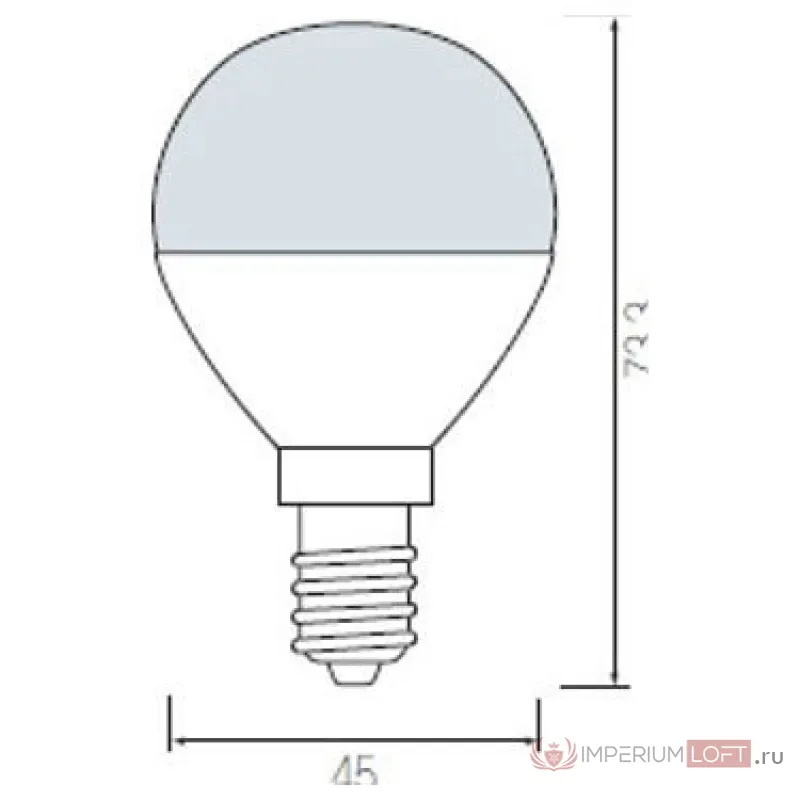 Лампа светодиодная Horoz Electric HL4380L E14 6Вт 4200K HRZ00000040 Цвет арматуры белый от ImperiumLoft