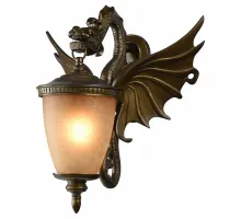 Светильник на штанге Favourite Dragon 1717-1W Цвет арматуры золото Цвет плафонов янтарный
