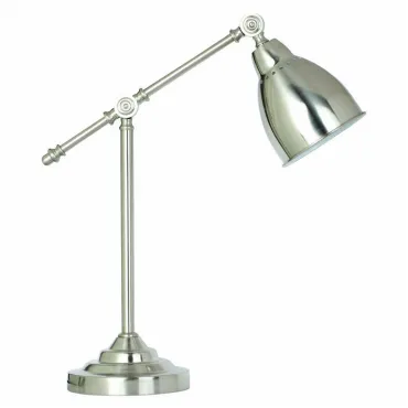 Настольная лампа офисная Arte Lamp Braccio A2054LT-1SS Цвет арматуры серебро Цвет плафонов серебро
