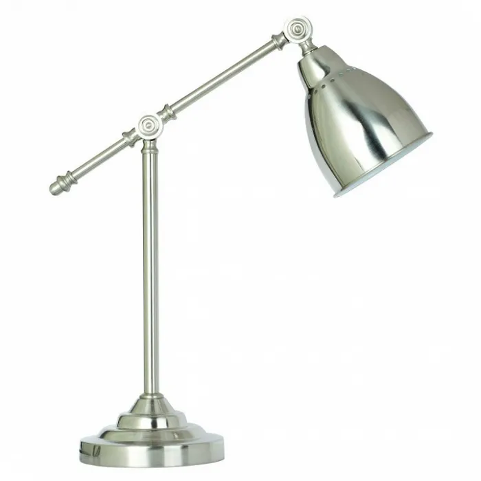 Настольная лампа офисная Arte Lamp Braccio A2054LT-1SS Цвет арматуры серебро Цвет плафонов серебро от ImperiumLoft