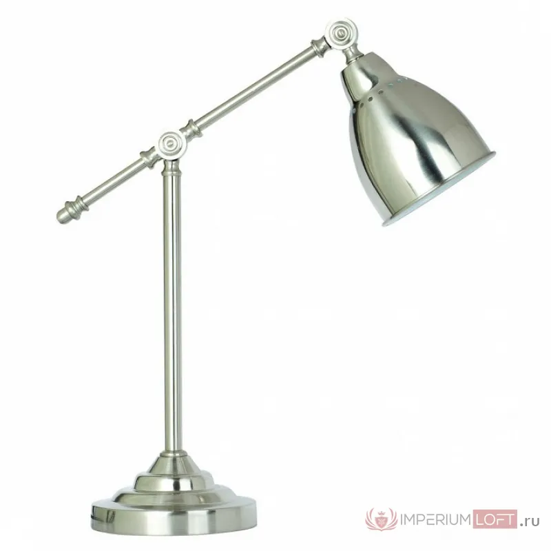 Настольная лампа офисная Arte Lamp Braccio A2054LT-1SS Цвет арматуры серебро Цвет плафонов серебро от ImperiumLoft