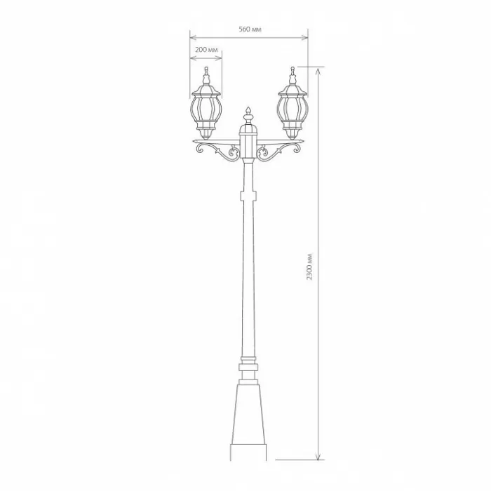 Фонарный столб Elektrostandard NLG99 NLG99HL004 черный от ImperiumLoft