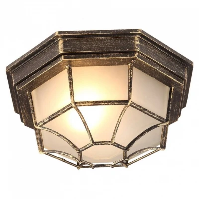 Накладной светильник Arte Lamp Pegasus A3121PF-1BN Цвет арматуры золото Цвет плафонов прозрачный