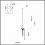 Подвесной светильник Odeon Light Vosti 4805/1 Цвет плафонов серый Цвет арматуры никель от ImperiumLoft